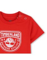 Timberland Παιδική Μπλούζα Κοντομάνικη για Αγόρι Κόκκινο T60854-97E-Κόκκινο - Image 3