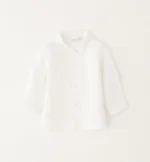 iDo Βρεφικό Πουκάμισο Μακρυμάνικο για Αγόρι Λευκό 4G044-0113