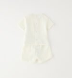 iDo Βρεφικό Σετ Κοντομάνικο Unisex Κρεμ 4G069-0111 - Image 2