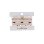 Angels Face Παιδικό Σετ βραχιόλια καρδιά & πέρλα ροζ/χρυσό για Κορίτσι Ροζ 26-PINK-BRACELET SET-HEART-PEARL - Image 3