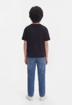 Calvin Klein Παιδικό Κοντομάνικο T-Shirt με Απλικέ Δίχτυ για Αγόρι Μαύρο LVCKSJA03B-BEH – Bild 4