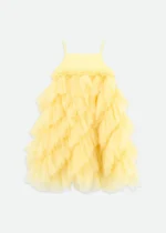 Angels Face Παιδικό Τιραντέ Φόρεμα από τούλι με εφέ καταρράκτη Cascade για Κορίτσι Κίτρινο 26-YELLOW-CASCADE – Bild 4