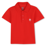 Timberland Παιδικό Μπλουζάκι Πόλο Κοντομάνικο για Αγόρι Κόκκινο T60875-97E-Κόκκινο