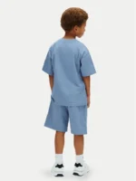 Calvin Klein Παιδικό Σετ Πλεκτό 2 Τεμαχίων με Σορτσάκι για Αγόρι Μπλε LVCKSJI20B-C4I - Image 3