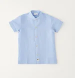 iDo Βρεφικό Πουκάμισο Κοντομάνικο για Αγόρι Μπλε 4G157-3632
