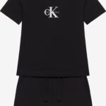 Calvin Klein Παιδικό Σετ 2 Τεμαχίων με Σορτσάκι για Αγόρι Μαύρο LVCKSJI09B-BEH