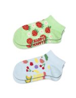 Happy Socks Παιδικές Κάλτσες Kids 2-Pack Strawberry για Κορίτσι Πολύχρωμες P004890