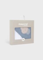 Mayoral Newborn Βρεφική Πετσέτα προσώπου με ζωάκι για Κορίτσι Λεύκο 26-09118-085 - Image 4