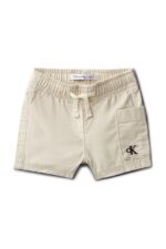 Calvin Klein Παιδικό Σορτσάκι Βαμβακερό Twill για Αγόρι Εκρού LVCKSJC59B-PDV
