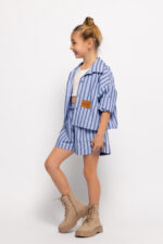 Alice Παιδικό Σετ Πουκάμισο με Σορτς Μπλε Ριγέ S26-A18103-03 - Image 2
