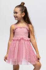 Alice Παιδικό Φόρεμα για Κορίτσι Ροζ Τούλι S26-Α11061-02