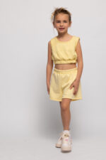 Alice Παιδικό Σετ Σορτς με Δαντέλα για Κορίτσι Κίτρινο S26-A18081-03 - Image 7