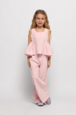 Alice Παιδικό Σετ με Μπλούζα και Παντελόνα Λινή Ροζ S26-A18121-03 - Image 2