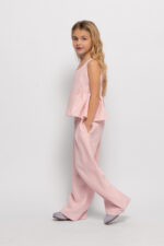 Alice Παιδικό Σετ με Μπλούζα και Παντελόνα Λινή Ροζ S26-A18121-03 - Image 3