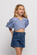 Alice Παιδικό Σορτς Τζιν για Κορίτσι Μπλέ S26-A16031-03