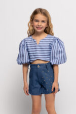 Alice Παιδικό Σορτς Τζιν για Κορίτσι Μπλέ S26-A16031-03 - Image 4