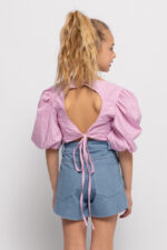 Αlice Παιδική Μπλούζα Τοπάκι Ριγέ για Κορίτσι Ροζ S26-A14021-03 - Image 3