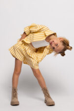 Alice Παιδικό Σετ Πουκάμισο με Σορτς Κιτρινό Ριγέ S26-A18102-03 - Image 3