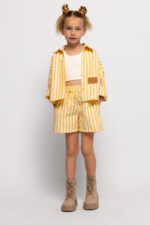 Alice Παιδικό Σετ Πουκάμισο με Σορτς Κιτρινό Ριγέ S26-A18102-03 - Image 2