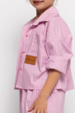 Alice Παιδικό Σετ Πουκάμισο με Σορτς Ροζ Ριγέ S26-A18101-03 - Image 3