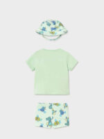 Mayoral Newborn Βρεφικό Σετ Μαγιό με Καπέλο για Αγόρι Πράσινο 26-01617-025 - Image 4