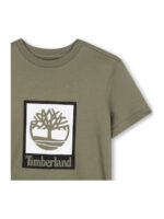Timberland Παιδική Μπλούζα Κοντομάνικη για Αγόρι Πράσινο T60969-724-Πράσινο - Image 3