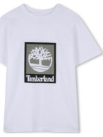 Timberland Παιδική Μπλούζα Κοντομάνικη για Αγόρι Λευκό T60969-10P-Λευκό