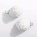 Abel & Lula Σετ Τσιμπιδάκια Μαλλιών με Λουλούδι από Γάζα για Κορίτσι Κρεμ 26-05469-077