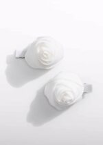 Abel & Lula Σετ Τσιμπιδάκια Μαλλιών με Λουλούδι από Γάζα για Κορίτσι Κρεμ 26-05469-077