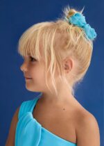 Abel & Lula Σετ Τσιμπιδάκια Μαλλιών με Λουλούδι από Γάζα για Κορίτσι Μπλε 26-05469-079