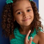 Abel & Lula Σετ Τσιμπιδάκια Μαλλιών με Λουλούδι Πλισέ για Κορίτσι Πετρόλ 26-05467-066