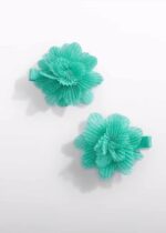 Abel & Lula Σετ Τσιμπιδάκια Μαλλιών με Λουλούδι Πλισέ για Κορίτσι Πετρόλ 26-05467-066 - Image 3