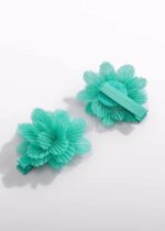 Abel & Lula Σετ Τσιμπιδάκια Μαλλιών με Λουλούδι Πλισέ για Κορίτσι Πετρόλ 26-05467-066 - Image 4