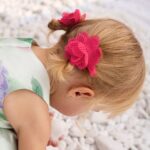 Abel & Lula Σετ Τσιμπιδάκια Μαλλιών με Λουλούδι Πλισέ για Κορίτσι Ροζ 26-05467-064