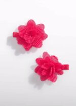Abel & Lula Σετ Τσιμπιδάκια Μαλλιών με Λουλούδι Πλισέ για Κορίτσι Ροζ 26-05467-064 - Image 3