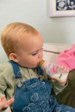Bibs Σετ 2 Πλαστικά Μπιμπερό 150ml με Θηλή Σιλικόνης για 0+ μηνών αργής Ροής για Αγόρι Εκρού 26-51161216-Ivory-Slow-150ml - Image 2