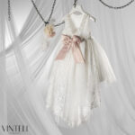 Vinteli Βαπτιστικό Φόρεμα για Κορίτσι Ιβουάρ EXC6507 - Image 5