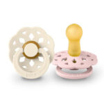 Bibs βρεφική Πιπίλα Boheme Latex Size 2 IVORY/BLOSSOM για Κορίτσι Εκρού 26-Pac-240107-Ivory-Size-2 - Image 2