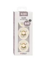 Bibs βρεφικό Σετ 3 Πιπίλες Baby Ivory για Αγόρι Εκρού 26-81340-3-Pack-Collection-Ivory