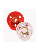 Bibs βρεφική Πιπίλα BIBS X MOOMIN Colour Dancing Latex Size 2 Ivory Mix Μήλο 26-12032101-Candy-Apple-Mix-Size-2