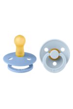 Bibs βρεφική Πιπίλα Colour Latex Size 2 Sky Blue/ Baby Blue για Αγόρι Μπλε 26-120214-Pac-Size-2-Baby-Blue – Bild 2
