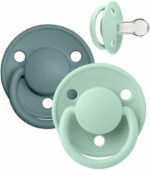 Bibs βρεφική Πιπίλα De Lux Silicone One-Size Nordic Mint/Island Sea για Αγόρι Μέντα 26-150232-Nordic-Mint-One-Size