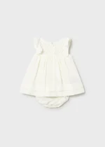 Mayoral Newborn Βρεφικό Φόρεμα για Κορίτσι Εκρού 26-01803-096 - Image 3