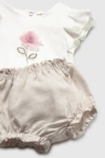 Mayoral Newborn Βρεφικό Σετ Παντελόνι Κοντό για Κορίτσι Μπεζ 26-01289-060 - Image 3