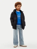 Calvin Klein Παιδικό Φουσκωτό μπουφάν  για Αγόρι Μαύρο LVCKTJM16B-BEH-Pvh-Black – Bild 2