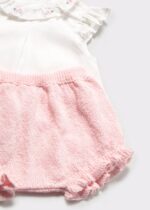 Mayoral Newborn Βρεφικό Σετ Παντελόνι Κοντό για Κορίτσι Ροζ 26-01288-056 - Image 3