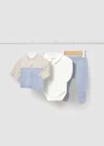 Mayoral Newborn Βρεφικό Σετ για Αγόρι Μπλε 16-02502-046 – Bild 2
