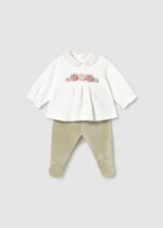 Mayoral Newborn Βρεφικό Σετ για Κορίτσι Πράσινο 16-02512-021 - Image 2
