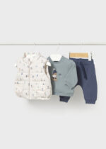 Mayoral Newborn Βρεφικό Σετ Φόρμα για Αγόρι Μπλε 16-02683-069 - Image 2