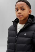 Calvin Klein Παιδικό Ελαφρύ καπιτονέ μπουφάν με μονόγραμμα για Αγόρι Μαύρο LVCKTJM15B-BEH-Pvh-Black - Image 5